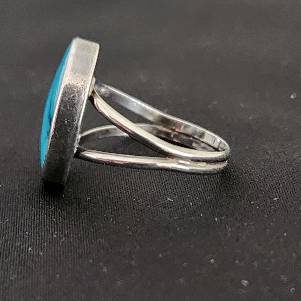 Turquoise Split Shank Ring - image 8